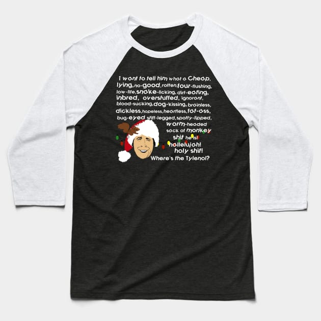 Clark Griswold Rant Baseball T-Shirt by PoetandChef